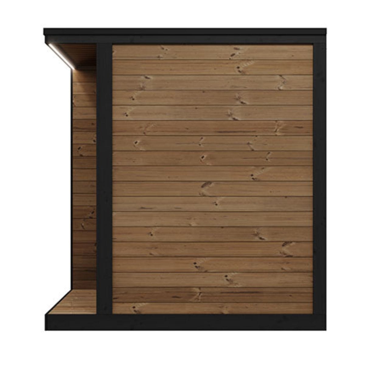 With an integrated eaves and porch, which create an elegant, set-back appearance