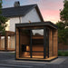 In addition to the thick and durable thermo-spruce walls and tempered glass front to contain temperature