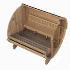 The top view of SaunaLife E8G Barrel Sauna