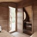 SaunaLife Model G11 Outdoor Home Sauna's interior