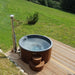 The SaunaLife Model S4N Wood-Fired Hot Tub is made from the top-grade quality of thermo-spruce