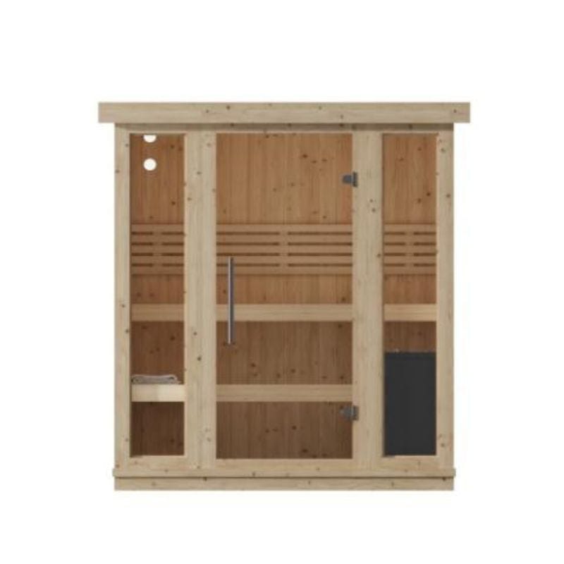 The front view of SaunaLife X2 Home Sauna