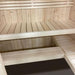 SaunaLife X6  Sauna's interior and backrest design