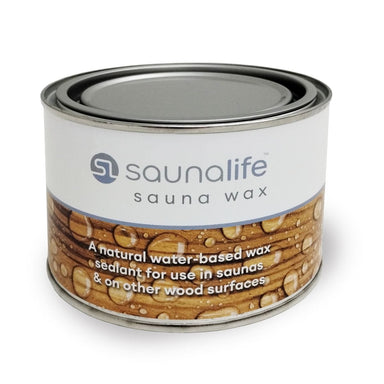 Featuring the SaunaLife Sauna Clear Wood Wax - 15.2oz