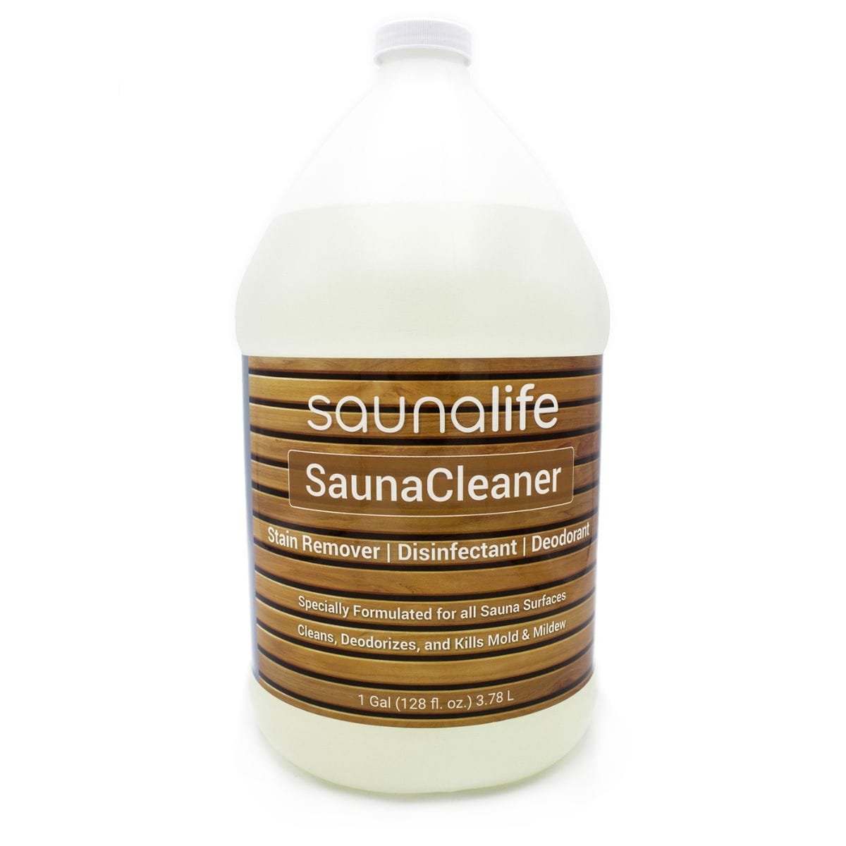 This is the SaunaLife Sauna Room/Wood Cleaner - 1 Gallon.