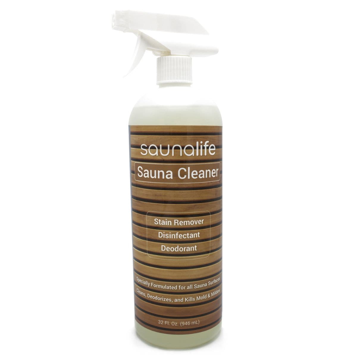 This is the SaunaLife Sauna Room/Wood Cleaner - 32 oz.