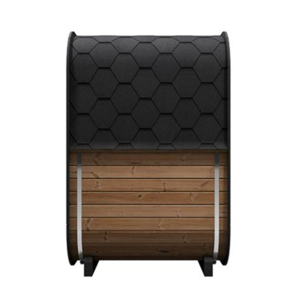 Enjoy the unsurpassed luxury of the SaunaLife Cube-Series Model CL3G Outdoor Home Sauna Kit.