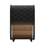 Enjoy the unsurpassed luxury of the SaunaLife Cube-Series Model CL3G Outdoor Home Sauna Kit.