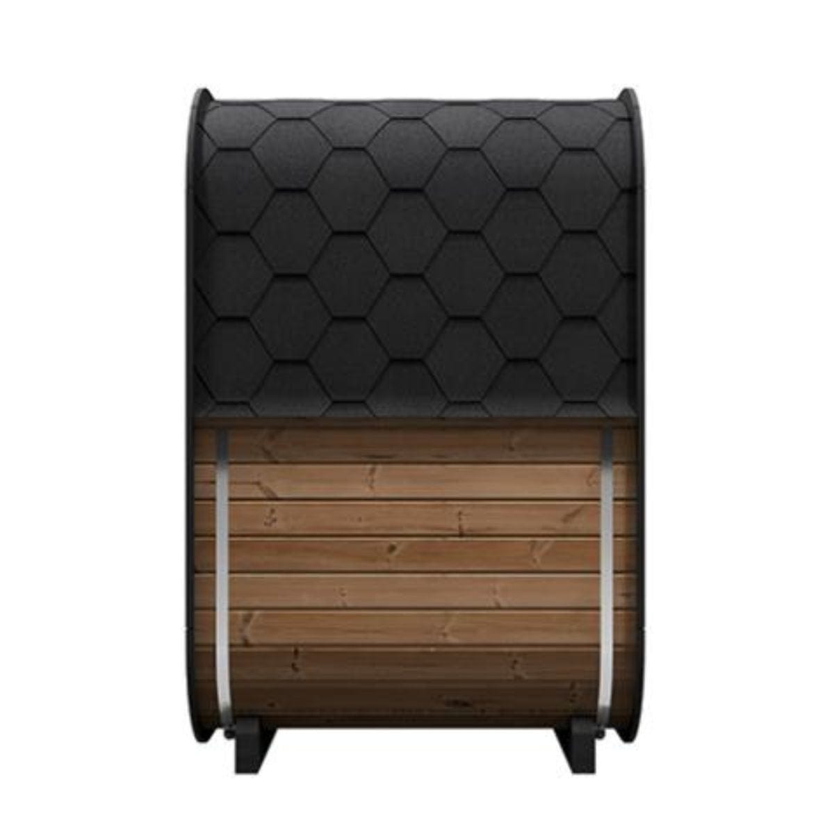 Enjoy the unsurpassed luxury of the SaunaLife Cube-Series Model CL3G Outdoor Home Sauna Kit.