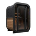 Introducing the one and only SaunaLife Cube-Series Model CL3G Outdoor Sauna.