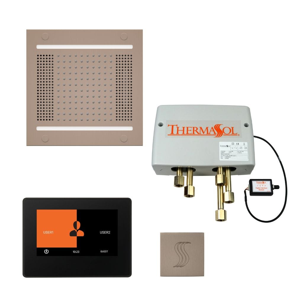 ThermaSol The Total Wellness Hydrovive14 Package with 7" ThermaTouch and Square