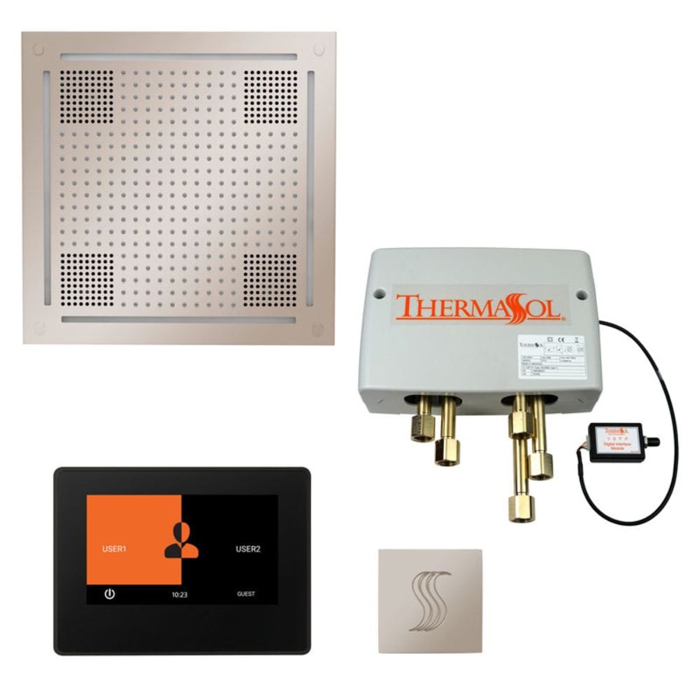 ThermaSol The Total Wellness Hydrovive Package with 7" ThermaTouch and Square