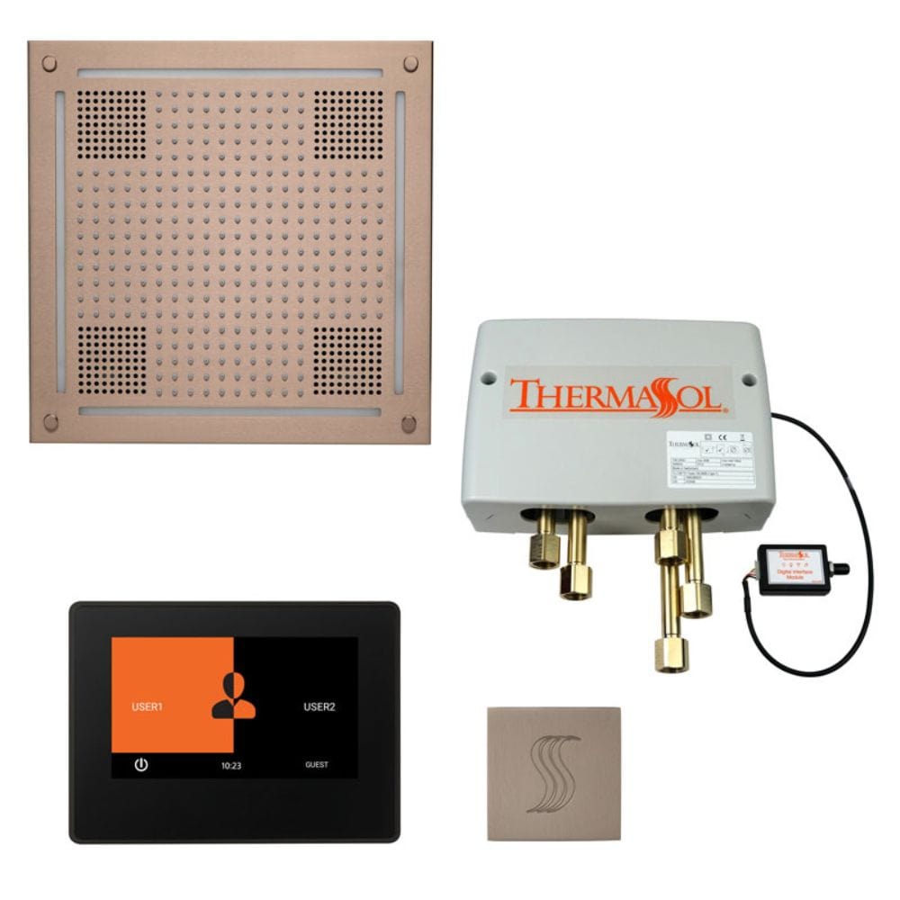 ThermaSol The Total Wellness Hydrovive Package with 7" ThermaTouch and Square