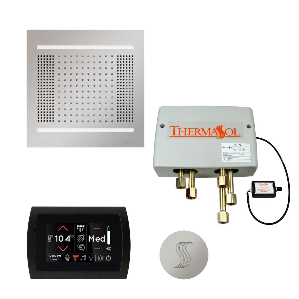 ThermaSol integrates technology into water, steam, lighting, and music to give you a true multi-sensory luxury shower experience. Every element of your shower routine is entirely customizable to your needs and personalized by one of our intuitive touchscreen controls.&nbsp;