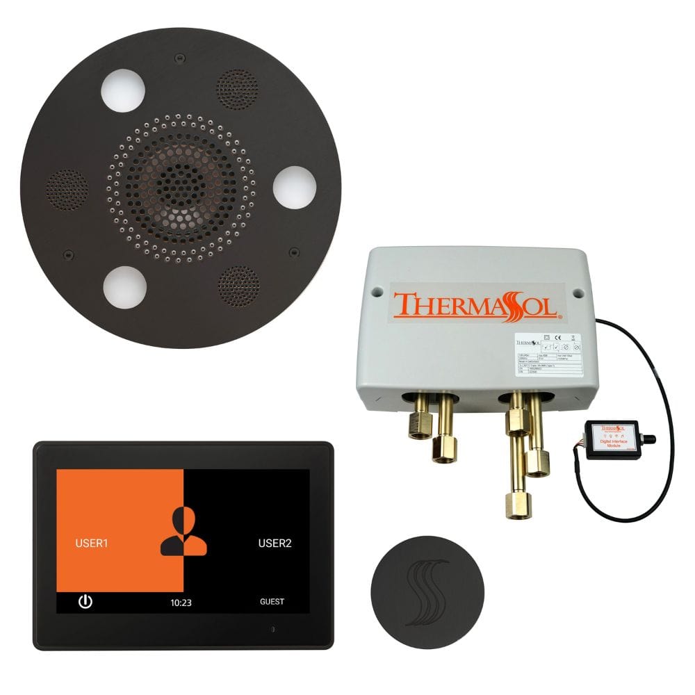ThermaSol integrates technology into water, steam, lighting, and music to give you a true multi-sensory luxury shower experience.