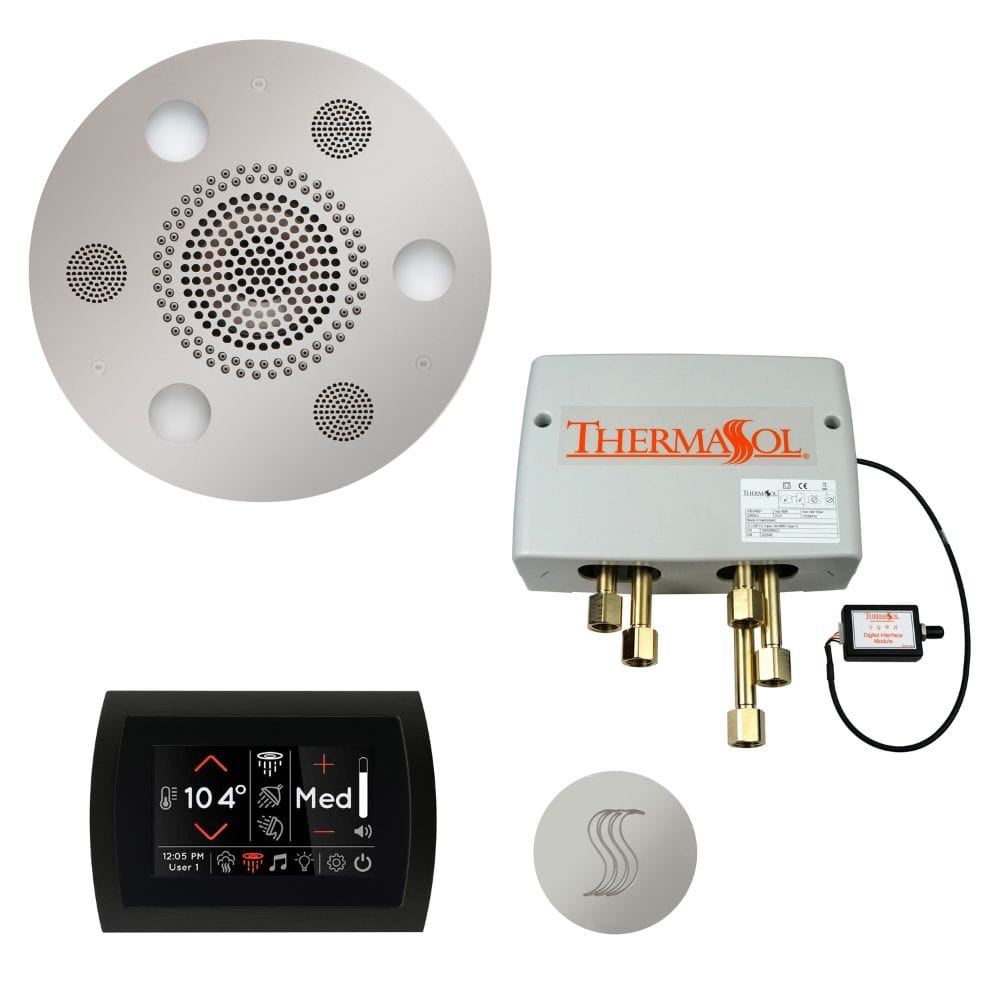 ThermaSol integrates technology into water, steam, lighting, and music to give you a true multi-sensory luxury shower experience. 