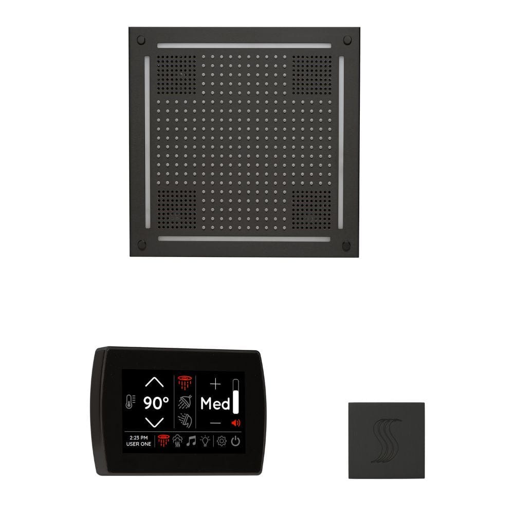 The ThermaSol Hydrovive Wellness Steam Package with SignaTouch Square allows for a comprehensive steam experience at your fingertips.