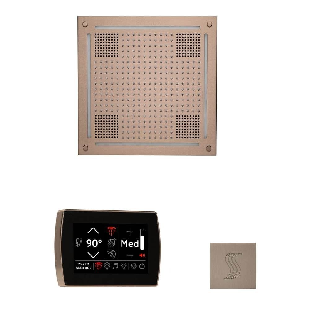 The ThermaSol Hydrovive Wellness Steam Package with SignaTouch Square allows for a comprehensive steam experience at your fingertips.
