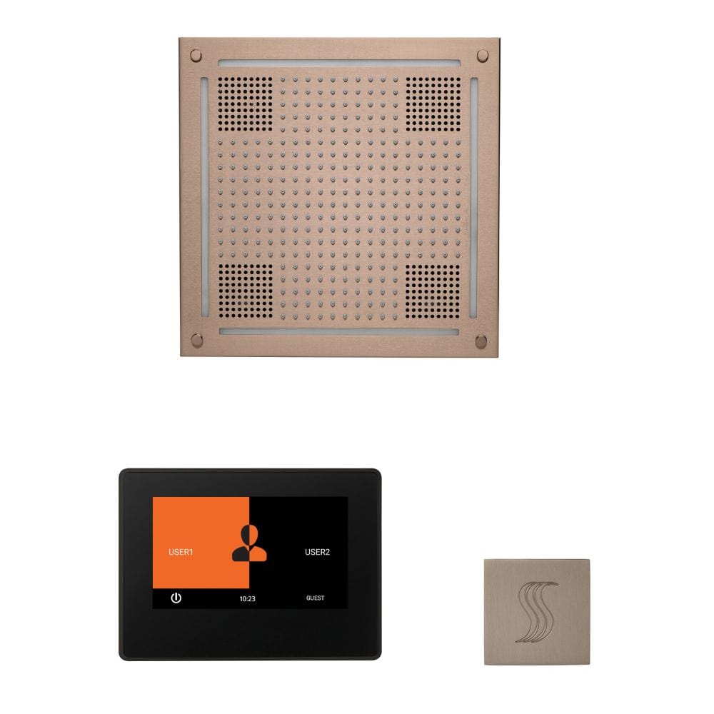 The ThermaSol Hydrovive Wellness Steam ThermaTouch package offers a comprehensive steam experience easily accessible through a 7" Touchscreen. 