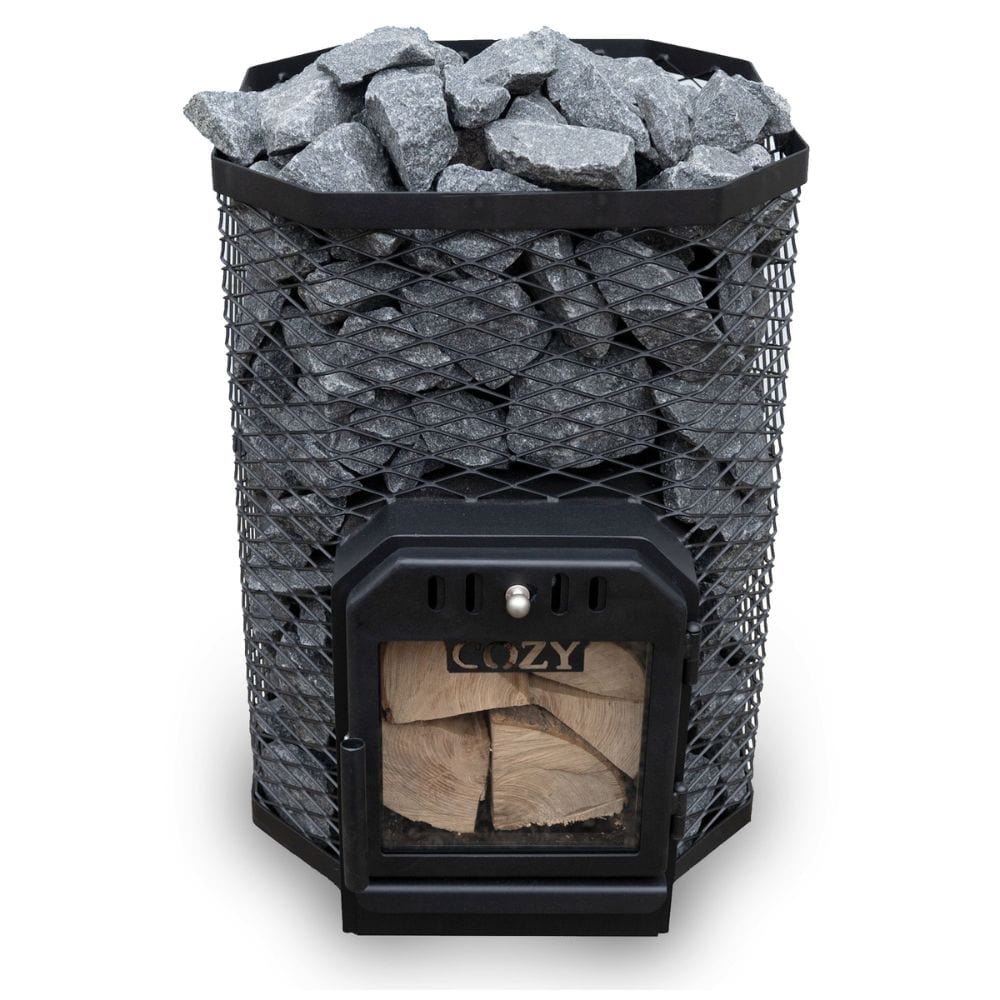 Wood-fired sauna stoves are best for mild and long-lasting heat, designed for pouring water over hot stones to create your perfect amount of steam.