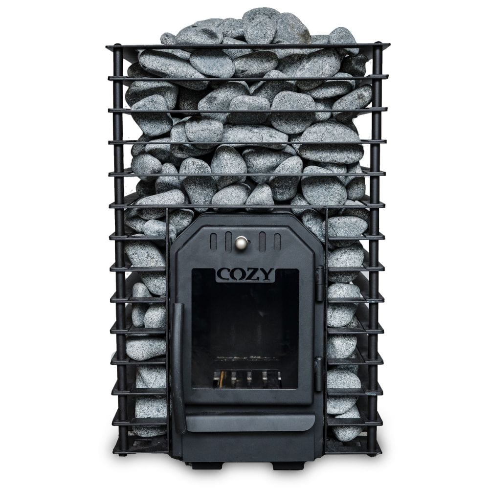 This unique "Through the Wall" wood-burning stove made in Estonia for smaller saunas.&nbsp;