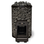 This unique "Through the Wall" wood-burning stove made in Estonia is perfectly designed for a more intimate sauna space. 